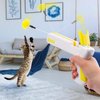 Juome Interactive Cat Toy Ball Launcher, Cat Feather Toy Shooter, Cat Ball Toys Shooting, Cat Toys for Bored Indoor Cats
