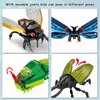 KAZI Bugs Building Toy Set,Insect Collection Building Blocks with Life-Like Blue Butterfly,Beetle and Cicada Toys,Fun Gift for Nature Lovers,STEM Toys for Kids Ages 8 9 10 11 12 Plus