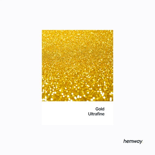 Hemway Premium Ultra Sparkle Glitter Multi Purpose Metallic Flake for Nail Art, Cosmetic Graded, Makeup, Festival, Party, Hair, Body and Eyes 100g / 3.5oz - Gold
