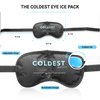 COLDEST Eye Mask Cooling Gel Reusable Cold for Puffy Eyes, with Soft Plush Backing for Dark Circles, Migraine, Stress Relief