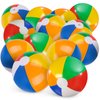 AMOR PRESENT 24PCS Beach Balls for Kids, 8inch Beach Ball Bulk Inflatable Pool Beach Balls Bulk for Beach Summer Swimming Party