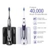 PURSONIC S520 Black Ultra High Powered Sonic Electric Toothbrush with Dock Charger, 12 Brush Heads & More! (Value Pack)