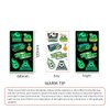 75Pcs Soccer Ball Glow Temporary Tattoos Stickers for kids MYEBONG Football Tattoo Stickers Glow in The Dark Soccer Temporary Stickers for Boys and Girls