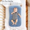 Muslin Baby Lounger Cover 4 Pcs, Soft Cotton Slipcover for Infant Padded Lounger Comfortable Lounger Pillow Case Newborn Floor Seat Cover for Babies Boys Girls (White/Gray/Blue/Ginger)