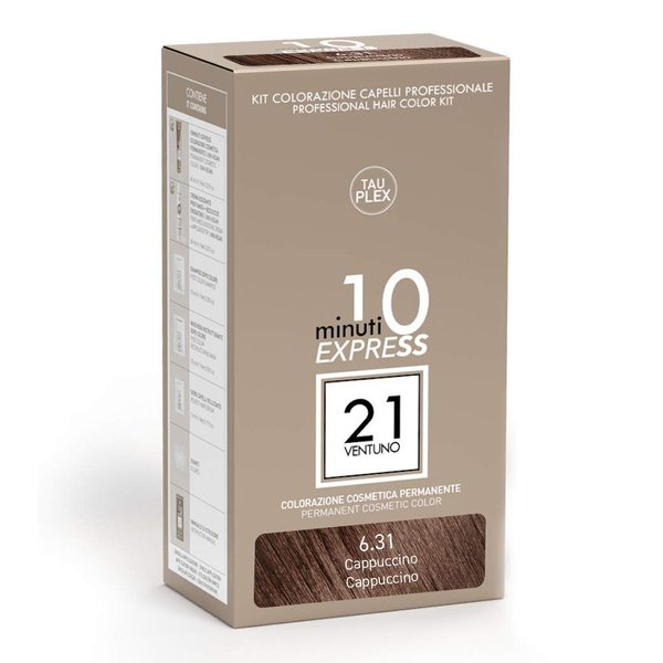 21 Perfect - Professional Hair Color Kit - Permanent Cosmetic Color Cappuccino 6.31