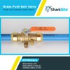 SharkBite 3/4 Inch Ball Valve with Drain Vent and Mounting Bracket, Push to Connect Brass Plumbing Fitting, PEX Pipe, Copper, CPVC, PE-RT, HDPE, 24616-0000LFA