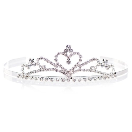 Anderson's Alisa Tiara, Rhinestone Wedding, Prom, Pageant Tiara, Queen Or Princess Tiara For Prom, Homecoming, Pageant, Wedding, School Dance, Award, Costume, Party, Event