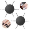 2Pcs Circular Dotting Tools, 6 In 1 Nail Dotting Pen, Disc Nail Dotting Tool, Stainless Steel Nail Dot Painting Tool for Embossing Tracing Manicure, Professional Nail Salon or Home Use