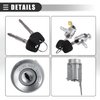 Motoforti Lock Cylinder Kit, Ignition Lock Cylinder, Door Lock Cylinder, for Toyota Tacoma 1995-2004, Metal, with 2 Keys, No.69051-35070, Silver Tone, 1 Set
