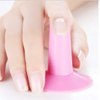 2pcs Pink Plastic Finger Stand Support Rest Nail Art Design Painting Salon DIY Finger Practical Holder for Nail Art Manicure Practice Hands and Fingers