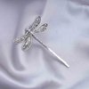 Iaceble Boho Dragongly Hair Clip Pins Dragongly Bobby Pin Minimalist Metal Hair Barrette Clip Silver Hair Pins Clip Dragonfly Sied Clip Hairpin Decorative Hair Accessories for Women and Girls