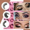 U-Hotmi Fluffy False Eyelashes 12-15mm Natural Look Lashes 10 Styles Faux Mink Lashes Bulk Total 60 pairs