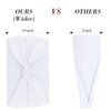 Wecoe Headbands, 6 Pack White Wide Elastic Headbands for Women - Fashion African Headbands For Wigs Head Wrap Knotted Headbands Sports Running Workout Yoga Hair Accessories