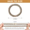 EVITA PERONI 12 Pcs Hair Ties No Damage High Elastics Ponytail Holders for Thick Thin Hair Loop Weave High Stretch Hair Tie for Women Hair Accessories (Black, Brown, Orange, Apricot)