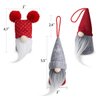 D-FantiX Gnome Christmas Ornaments Set of 6, Handmade Swedish Tomte Gnomes Decorative Ornaments Plush Christmas Decorations Tree Hanging Scandinavian Santa Elf Home Table Decor 2023