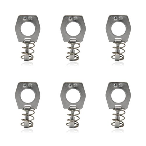 RVPNR 6 Pieces Water Heater Cam Lock, Metal Water Heater Door Latch, RV Camper Hot Water Heater Cover, Door Latch Fastener-Zinc Plating, Silver.