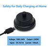 Replacement Charger Base Compatible with AquaSonic Black Series Vibe Series Electric Toothbrush,USB Cable (Black)
