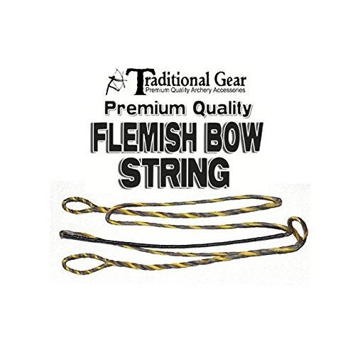 Flemish B-50 Dacron Replacement RECURVE Bowstring - Bow String - Actual String Length - by Trad Gear Archery Products (Multiple Sizes) (44")