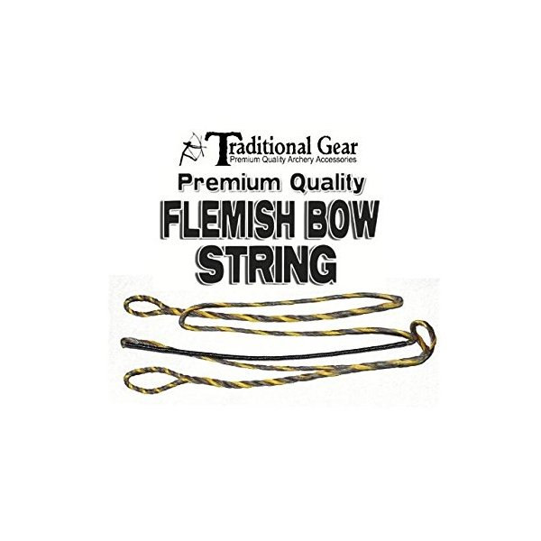 Flemish B-50 Dacron Replacement RECURVE Bowstring - Bow String - Actual String Length - by Trad Gear Archery Products (Multiple Sizes) (44")