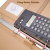 ECEIRO Ring Binders Calculator for Portfolio Binder 3 Ring Binder 6 Ring Binder Calculator 1 Inch Binder, for Padfolio - 2 Inch Binders - 3 Inch Binder and A6 Binder, A5 Binder All Match