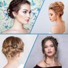 5 Pcs 5.5’’ & 3.9’’ French Hair Pins Simple U Shaped Metal Hair Pins U French Metal Hair Forks Hair Sticks 2 Prong Updo Chignon Pins for Women Lady Buns Hair Accessories, 2 Sizes (Black, Gold, Silver)