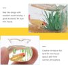 Toddmomy 1/12 Scale Accessories Dollhouse Fish Tank 1: 12 Scale 2Pcs Miniature Fish Bowl Miniature Dollhouse Accessories for Garden Scene Decor Desktop Ornaments