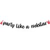 Rock and Roll Party Decorations, Party Like A Rockstar Banner for Born to Rock Music Rock N Roll Birthday Party Supplies