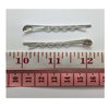ALL in ONE 50pcs 55mm Silver Tone Bobby Pins Hair Clips with Glue On Flat Pads for DIY