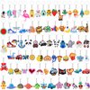 Alomois 80pcs Cartoon Keychain for Kids Party Favors Bulk Cute Keychain for Carnival Prizes Classroom Prizes Goodie Bag Stuffers Birthday Party Favors