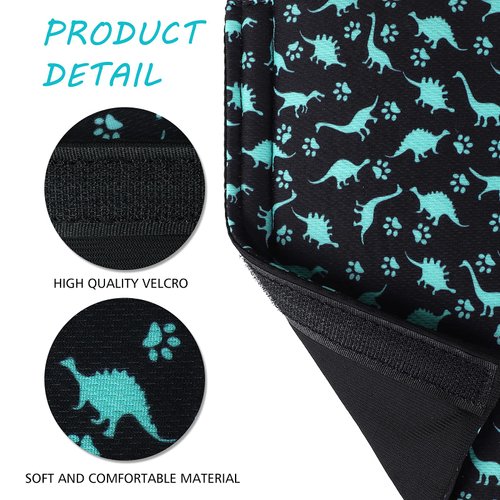 Accmor Car Seat Straps Shoulder Pads for Baby Kids,Soft Seat Belt Covers for Children, Car Seat Strap Covers for Girls Boys, Dinosaur Pattern