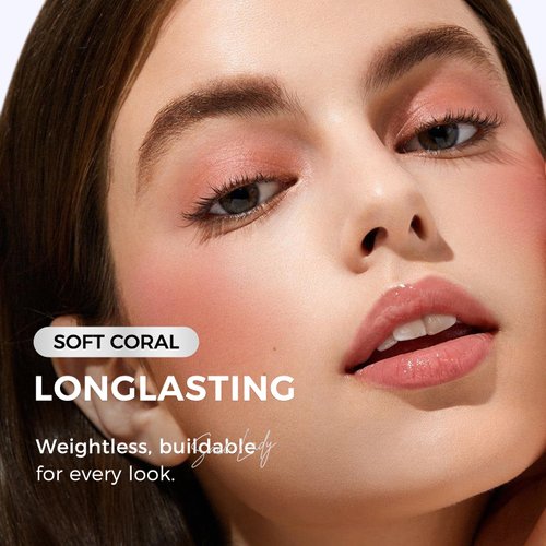 SACE LADY Blush Stick for Cheeks, Cream Blush Makeup Easy to Blend & Long Lasting, Smooth Natural Make Up for Face Eyes Lips (03 Soft Cora, 1pc)