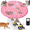 Interactive Cat Toys for Indoor Cats, Smart Cat Toy Ball Fast Rolling in Pouch, Hide and Seek Cat Toy for Indoor Bored Adult Cats, Remote Control Cat Hunting Toys, Motion Activated Chirping Cat Toy