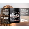 Premium Multi Collagen Peptides Protein Powder (1, 2, 3, 5 & 10) with Vitamin C, Biotin, Hyaluronic Acid, for Hair Skin and Nails - Marine, Bovine, Chicken & Eggshell (Unflavored, 45 Servings)