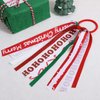 Christmas HOHO Ribbon Decor Ponytail Hair Streamer Girls Elastic Hair Tie Bands Handmade Pigtail Pony Holder Stuff Teens Toddler Party Dress Outfit Accessory Xmas Gift