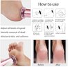 Electric Foot Callus Remover Adjustable Speed with 60pcs Sandpaper Discs, Professional Electric Foot File Foot Sander Grinder Pedicure Tools Dead Hard Skin Remover(Pink)