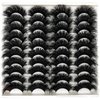 loladook Mink Lashes Fluffy 3D Volume Dramatic Lashes Fuax Mink 20mm/25mm Big Long Cat Eye Full Strip Lashes Pack Wispy False Eyelashes Bulk