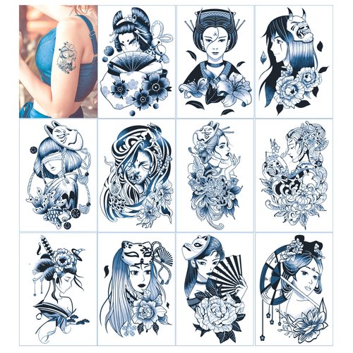 TopFunny Semi Permanent Tattoos for Women Teen Girls, Waterproof and Long-Lasting 1-2 Weeks Tatto...
