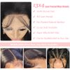 28 Inch 13x4 Lace Front Wigs Human Hair Pre Plucked 180 Density Transparent HD Straight Lace Front Wigs Human Hair for Women with Baby Hair Glueless Wigs Human Hair Pre Plucked Natural Color