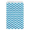 N'icePackaging 50 Qty 6" x 9" Mixed Chevron Flat Plain Paper Gift Bags or Patterned Decorative Bags for candy, cookies, merchandise, pens, Party favors, showers, holidays, events and gifts