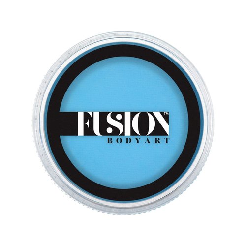 Fusion Body Art Pro Face Paint | Prime Light Blue (32gm), Professional Quality Water Activated Face and Body Paint Supplies Single Makeup Cake Hypoallergenic, Non-Toxic, Safe, Vegan