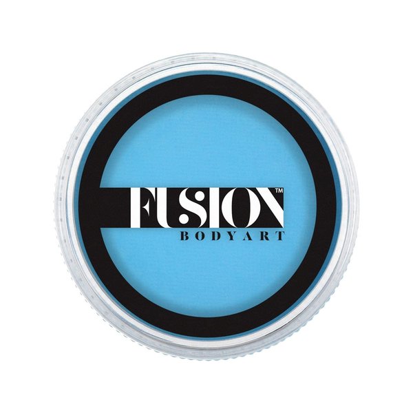 Fusion Body Art Pro Face Paint | Prime Light Blue (32gm), Professional Quality Water Activated Face and Body Paint Supplies Single Makeup Cake Hypoallergenic, Non-Toxic, Safe, Vegan