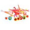 Rubber Cushion Top Plastic Golf Tees Mixed Colors Pack of 50pcs (3-1/4")