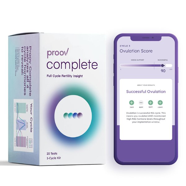 Proov Complete Fertility Testing System | Help Test Your Fertility at Home | Medical-Quality at Home Hormone Tests | Ovulation Confirmation, FSH Test, Estrogen Marker, LH and Progesterone Marker