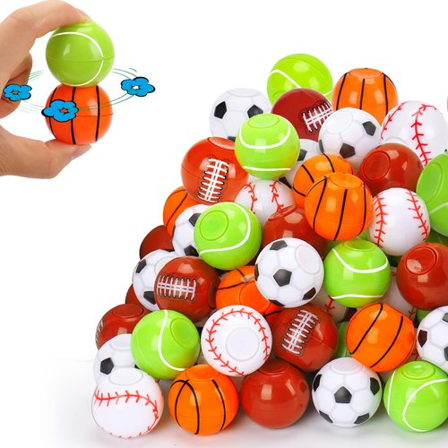 30 PCS Fidget Spinner Balls Kids Party Favors Birthday Supplies Goodie Bag Stuffers Classroom Treasure Box Carnival Prizes Bulk Return Gifts Treat Pinata Fillers Mini Stuff Toddler Boy Girl Halloween