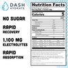 DASH Hydrate Rapid Hydration Electrolyte Drink Mix Packets | Rapid Absorption & Recovery with No Sugar | Activate Energy – Detoxify - Support |16 ct (Strawberry)