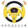 TOYANDONA 2 PCS Baby Steering Wheel Toy - Simulated Driving Controller, Early Education Pretend Driving Steering Wheel with Light Music for Boys Girls 4 5 6 Years Old