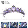 Kamirola Crown for Women Wedding Tiara for Women Queen Crown Crystal Tiara Crown Wedding Tiaras for Womens or Girls Birthday Prom Pageant Party halloween Chrismas (TR05) (Black & Purple)