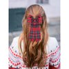9PCS Christmas Hair Bows for Women Christmas Tree Hair Bow Clips Xmas Bow Snowflake Reindeer Hair Bows Big Red Plaid Hair Ribbons Holiday Cheer Bows Christmas Accessories Outfits Gifts (Pattern A)