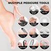 LAVAED Electric Callus Remover for Feet 19 in 1 Foot Grinder for Dead Skin Foot Scrubber Electric Foot File Callus Remover Rechargeable Pedicure Kit Professional for Cracked Heels Dead Skin