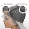 SISgrace Ombre Platinum Blonde 13×6 HD Lace Front Wigs Synthetic Glueless Pre Layered Brown Roots Body Wave Wigs for Women Pre Plucked 18 Inch Tiny Knots Lace Natural Hairline Bob Wigs